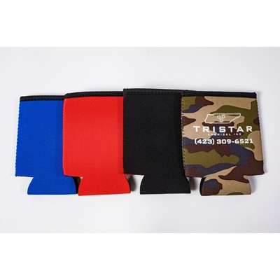 REAL Neoprene Can Cooler w/Black Rim